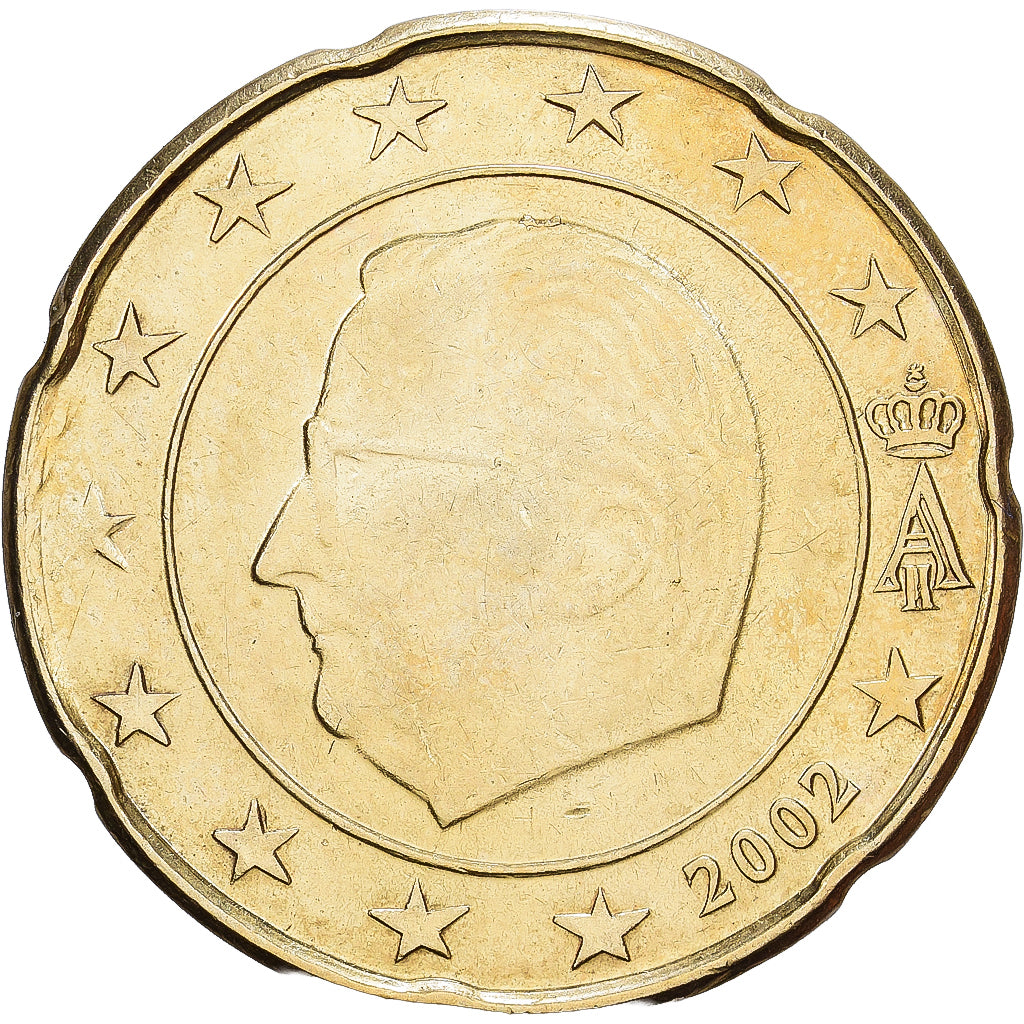 Belgien, 20 Centimes, 2002, Brussels, Nordic gold, SS, KM:228