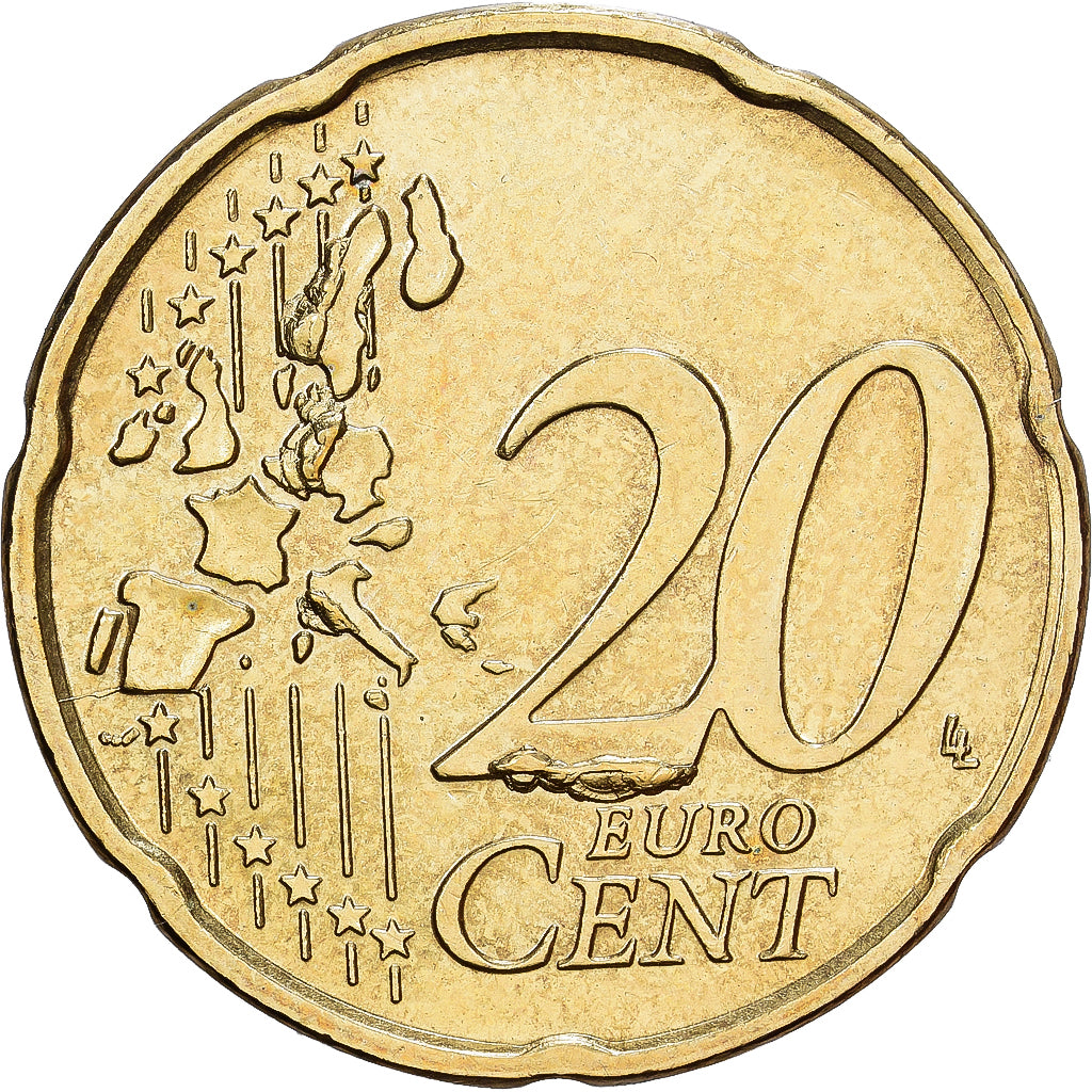Belgia, 20 Centimes, 2002, Brussels, Nordic gold, EF(40-45), KM:228