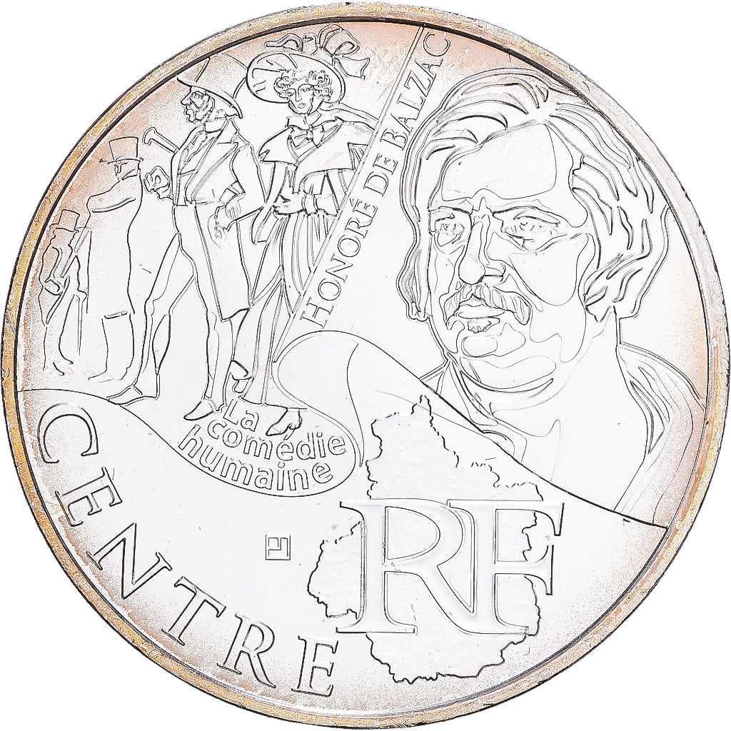 Francia, 10 Euro, 2012, Centre, SC, Plata