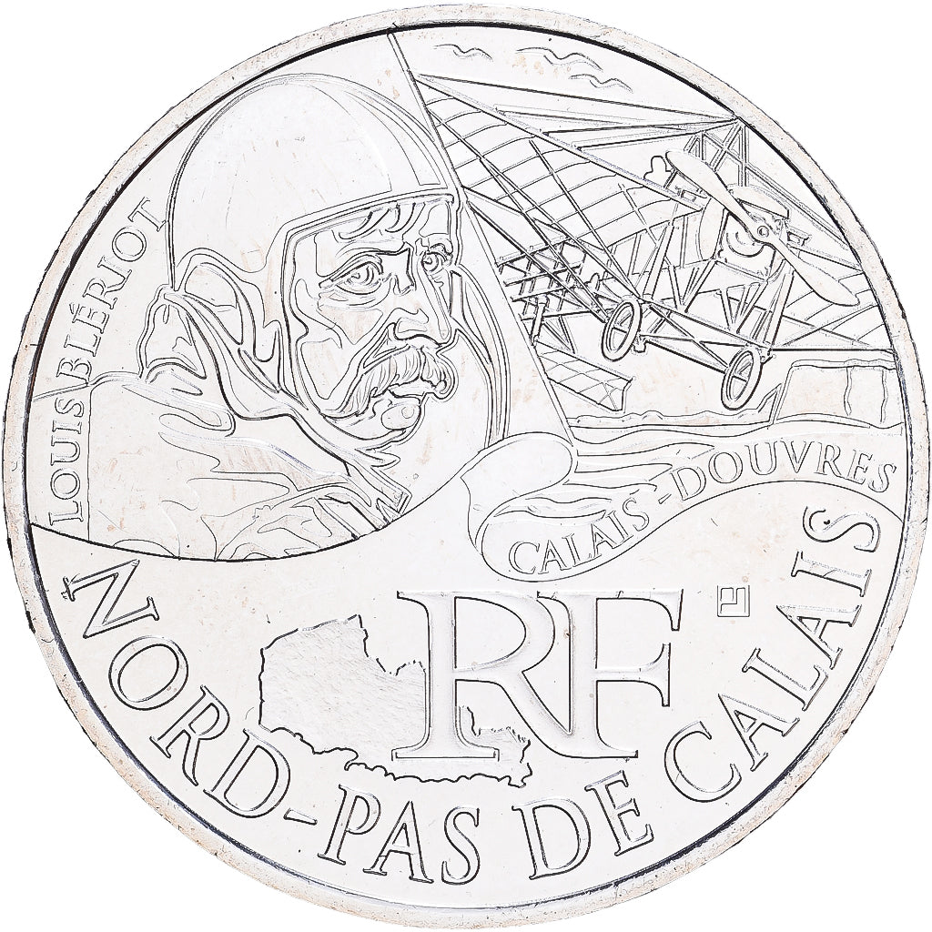 France, 10 Euro, Nord-Pas De Calais, 2012, Paris, Argent, SPL, Gadoury:EU514