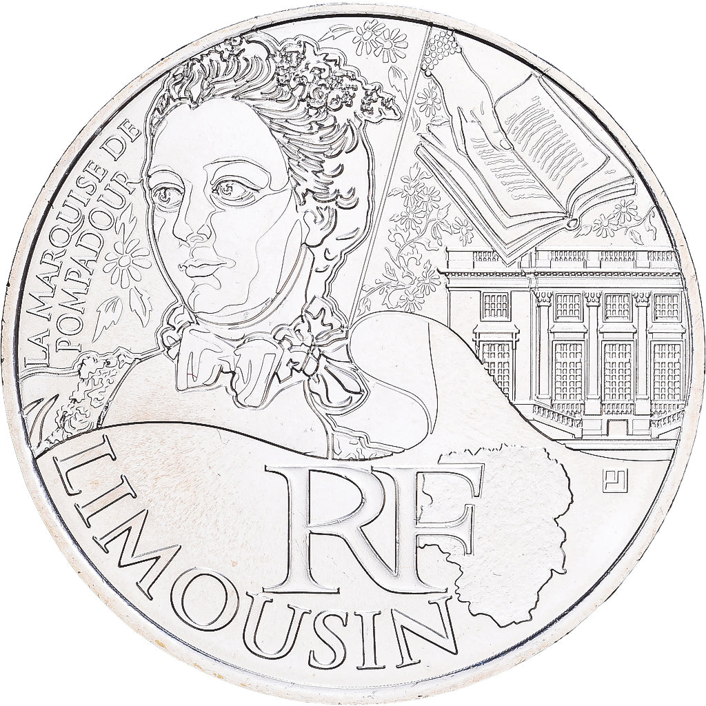 Frankreich, 10 Euro, Limousin, 2012, Silber, UNZ+