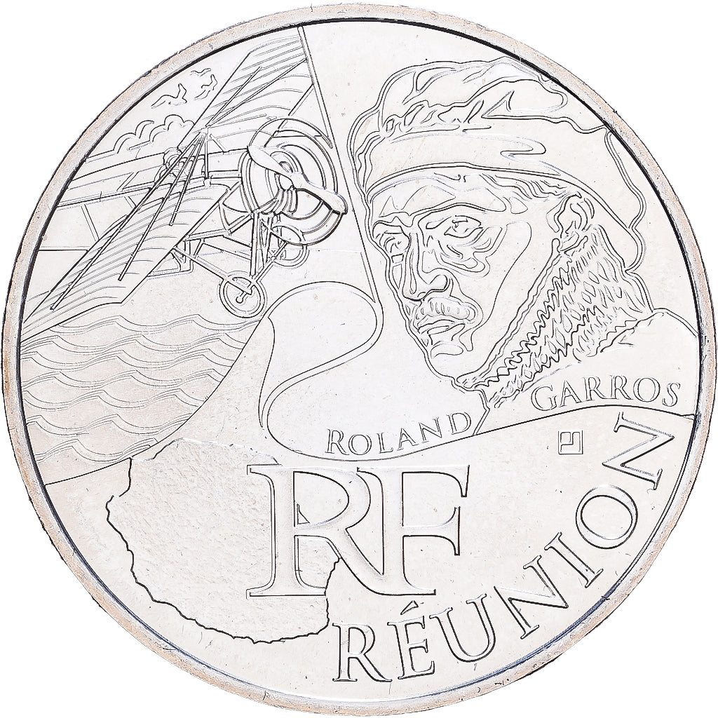Frankrijk, 10 Euro, Réunion, 2012, Zilver, UNC-, KM:1885