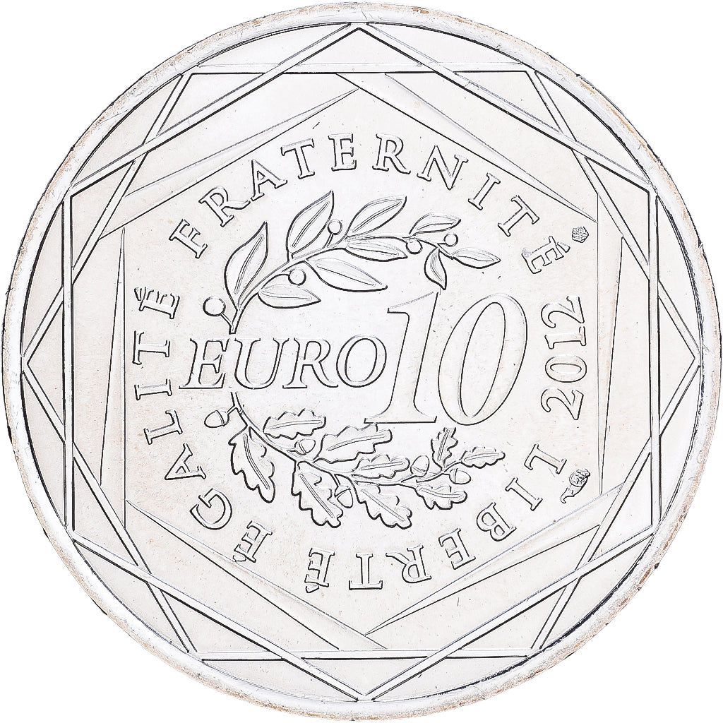 Frankrijk, 10 Euro, Provence-Alpes-Côte-D'Azur, 2012, Paris, Zilver, FDC