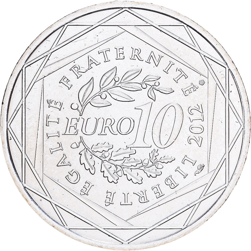 France, 10 Euro, Bretagne, 2012, Paris, Argent, SUP, KM:1866
