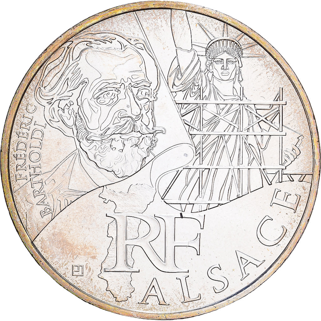 France, 10 Euro, 2012, Paris, ALSACE.FDC, MS(65-70), Silver, KM:1870