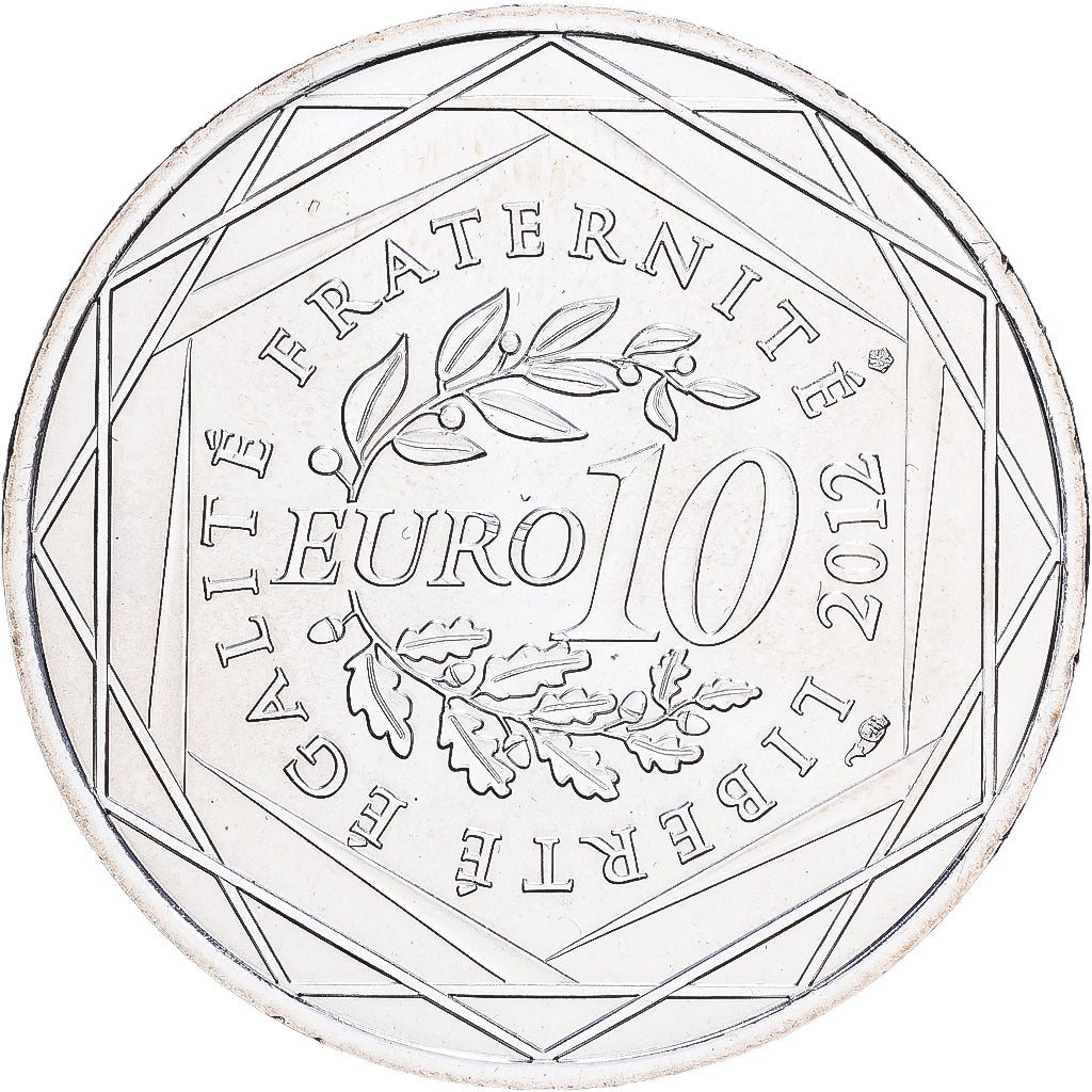 France, 10 Euro, 2012, Paris, ALSACE.FDC, MS(65-70), Silver, KM:1870
