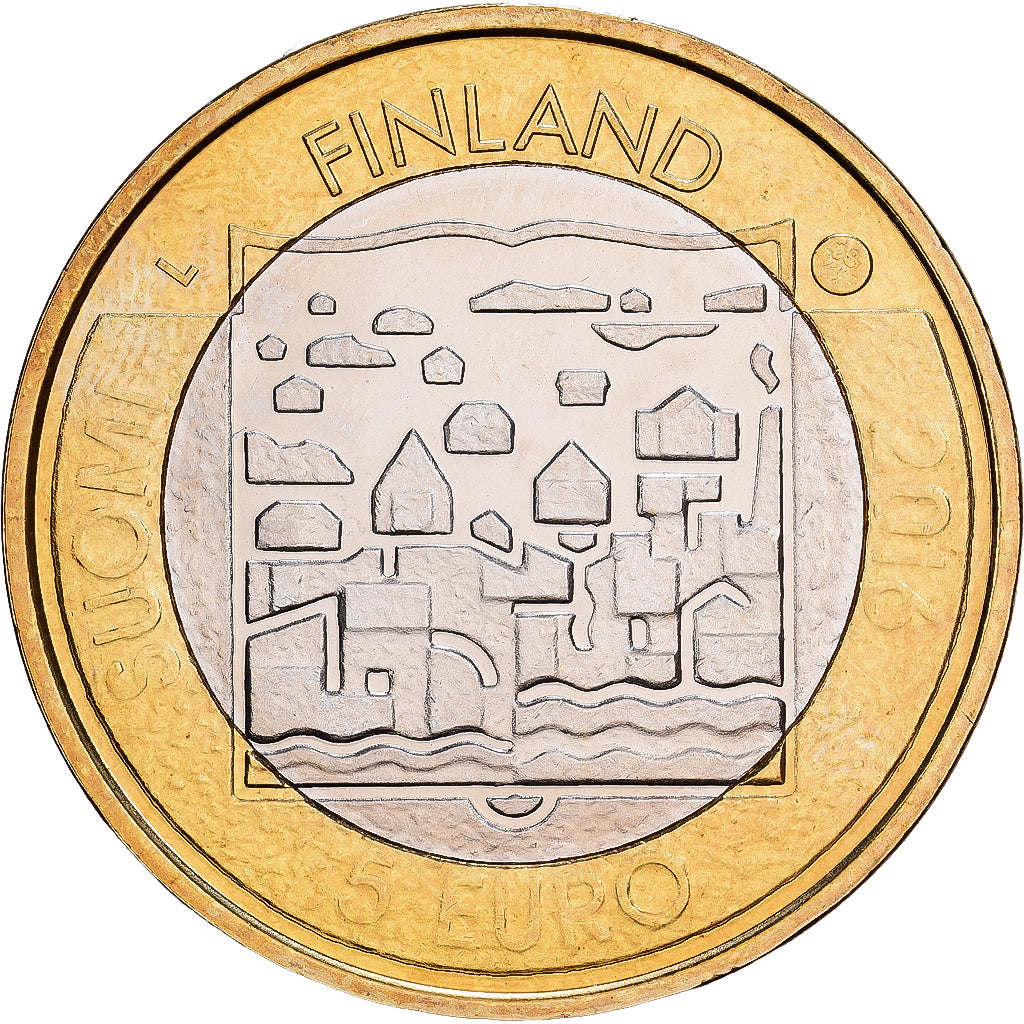 Finlandia, 5 Euro, BU, 2016, Bi-metallico, SPL