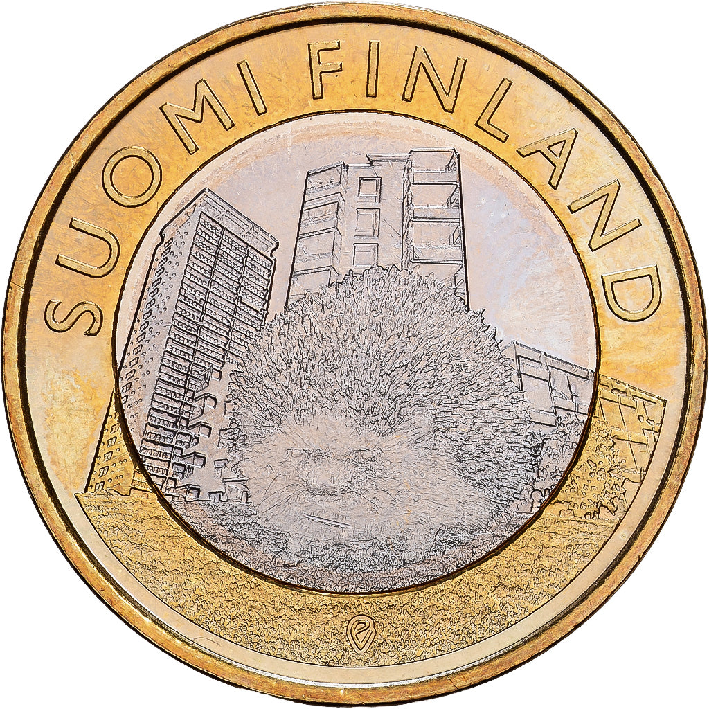 Finnland, 5 Euro, 2015, Bi-Metallic, UNZ, KM:New