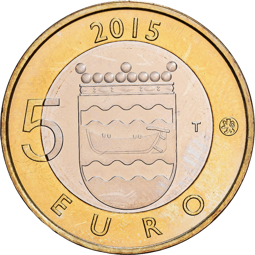 Finnland, 5 Euro, 2015, Bi-Metallic, UNZ, KM:New