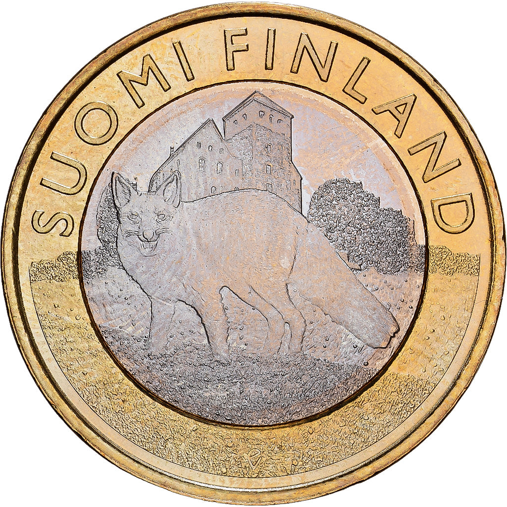 Finlandia, 5 Euro, 2014, Vantaa, Bimetálico, FDC