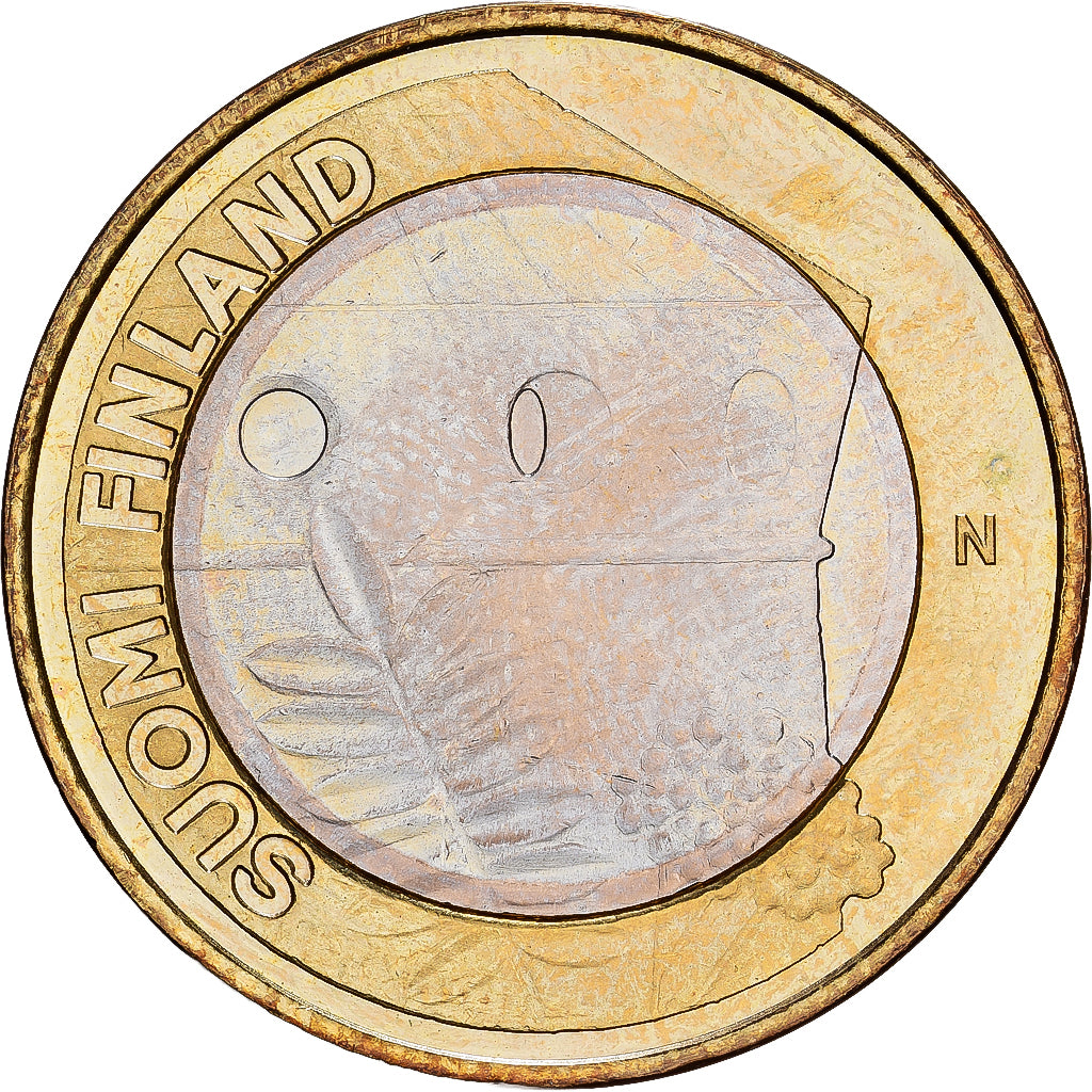 Finland, 5 Euro, St. Olaf Castle, 2013, Vantaa, Bi-Metallic, PR+, KM:199