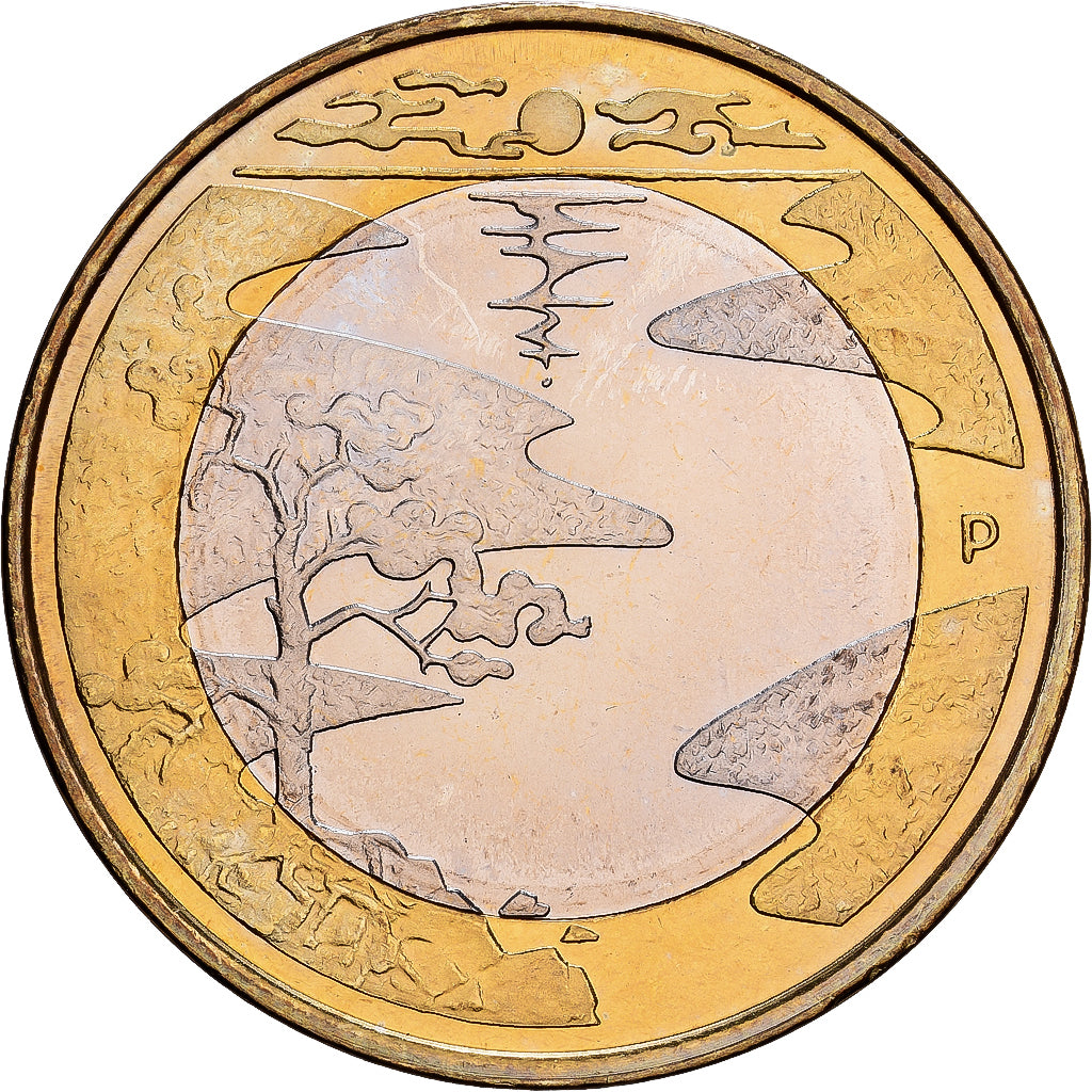 Finlândia, 5 Euro, Summer, 2013, Vantaa, Bimetálico, MS(63)