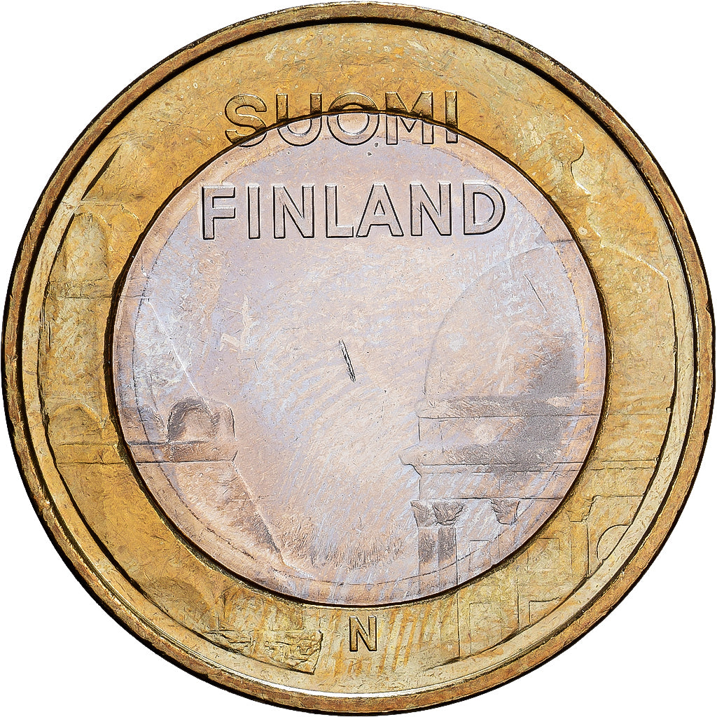 Finland, 5 Euro, 2012, Vantaa, MS(60-62), Bi-Metallic, KM:191