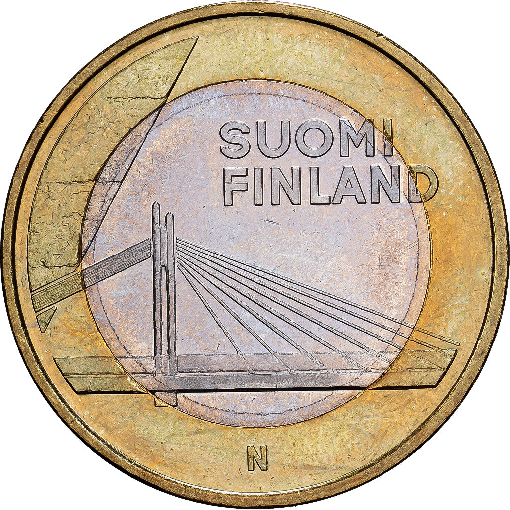 Finland, 5 Euro, 2012, Vantaa, PR+, Bi-Metallic, KM:192