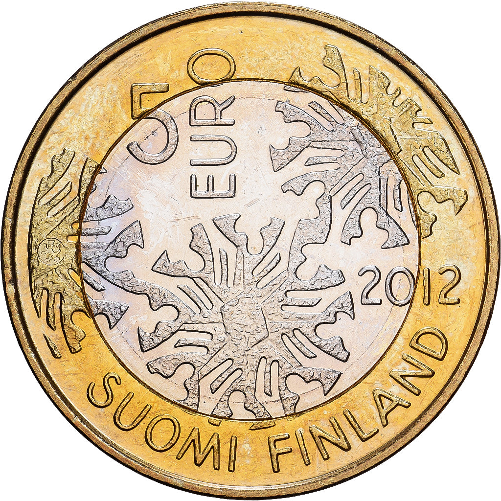 Finnland, 5 Euro, 2012, Vantaa, UNZ, Bi-Metallic, KM:184