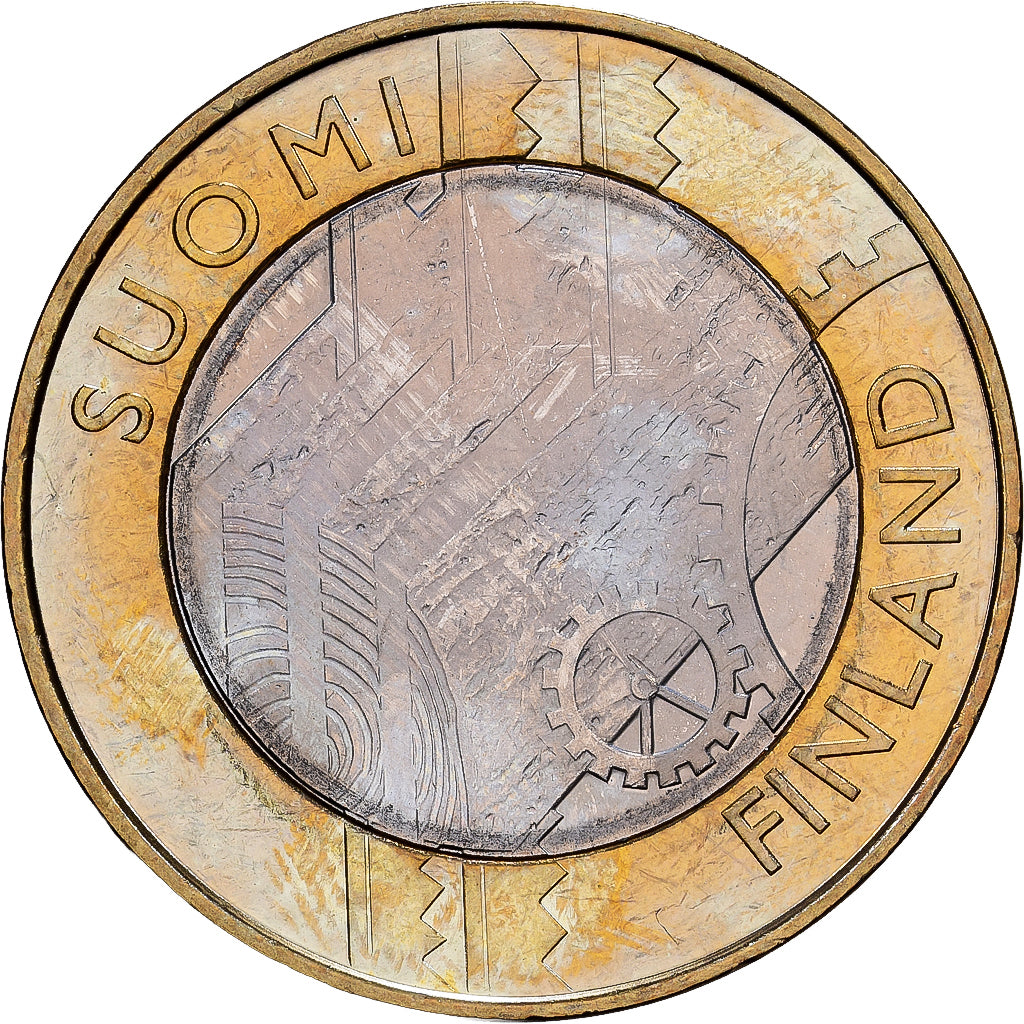 Moneda, Finlandia, 5 Euro, 2011, Vantaa, SC, Bimetálico, KM:160