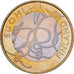 Finlandia, 5 Euro, 2011, Vantaa, MS(63), Bimetaliczny, KM:161