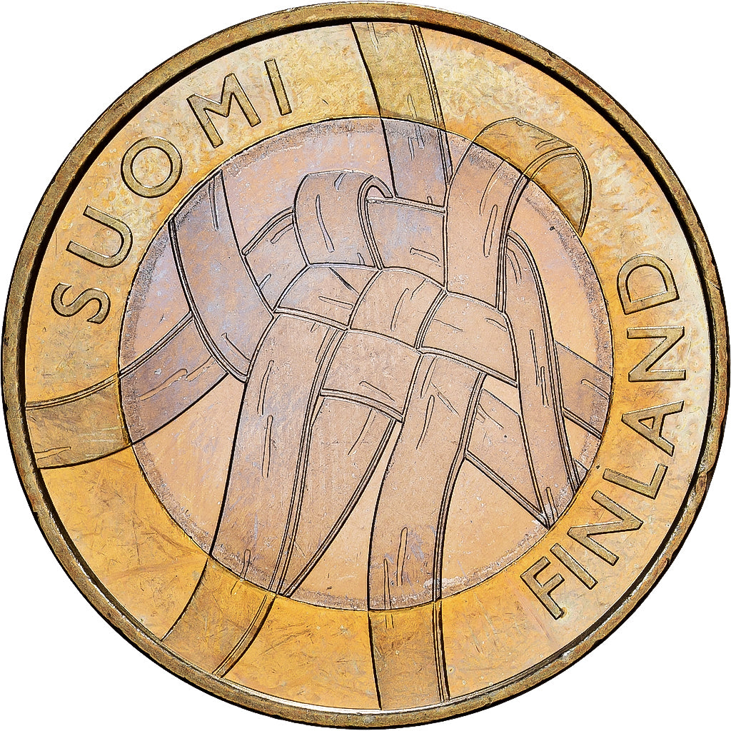 Münze, Finnland, 5 Euro, 2011, Vantaa, UNZ, Bi-Metallic, KM:159