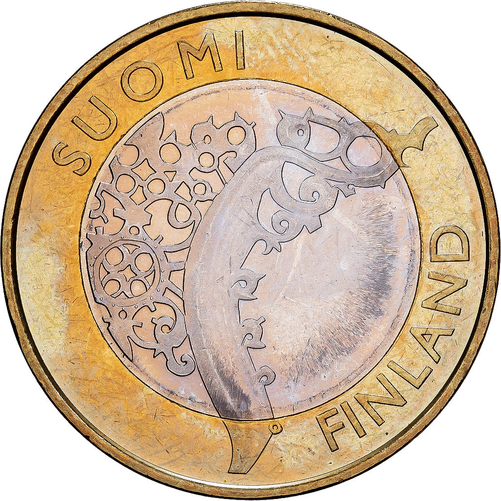 Finlândia, 5 Euro, Finland Proper, 2010, Vantaa, Bimetálico, MS(63)