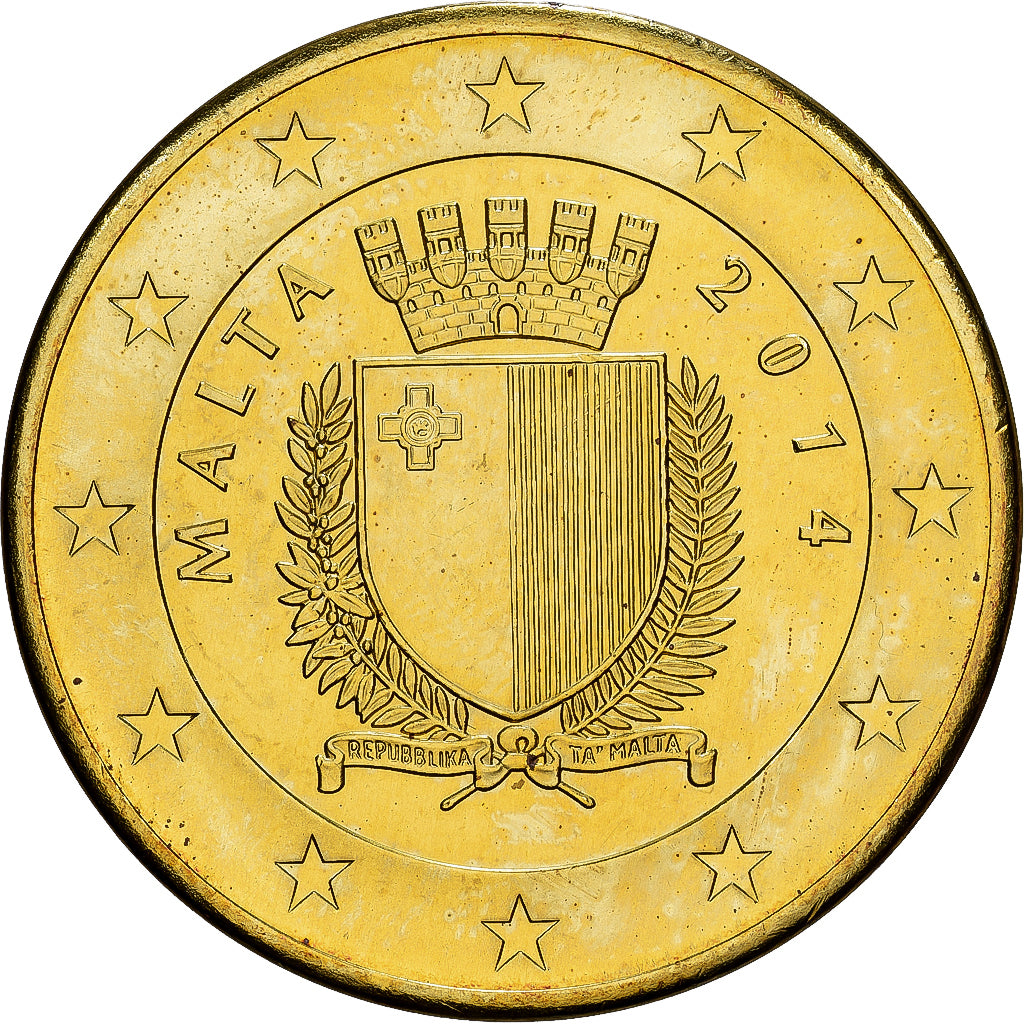 Malta, 5 Euro, 2014, MS(63), Mosiądz