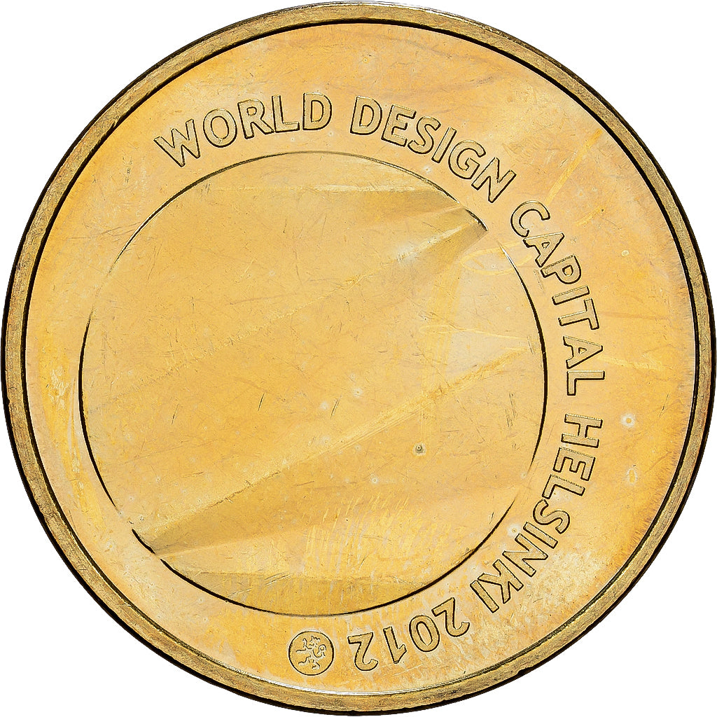 Finland, 5 Euro, World Design Capital - Helsinki, 2012, AU(55-58), Goldine