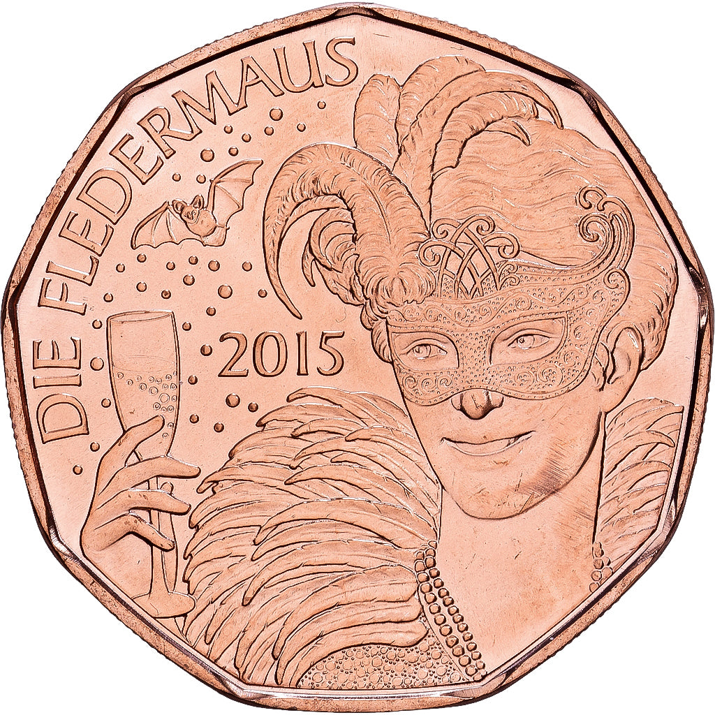 Moneda, Austria, 5 Euro, 2015, Vienna, FDC, Cobre, KM:3237
