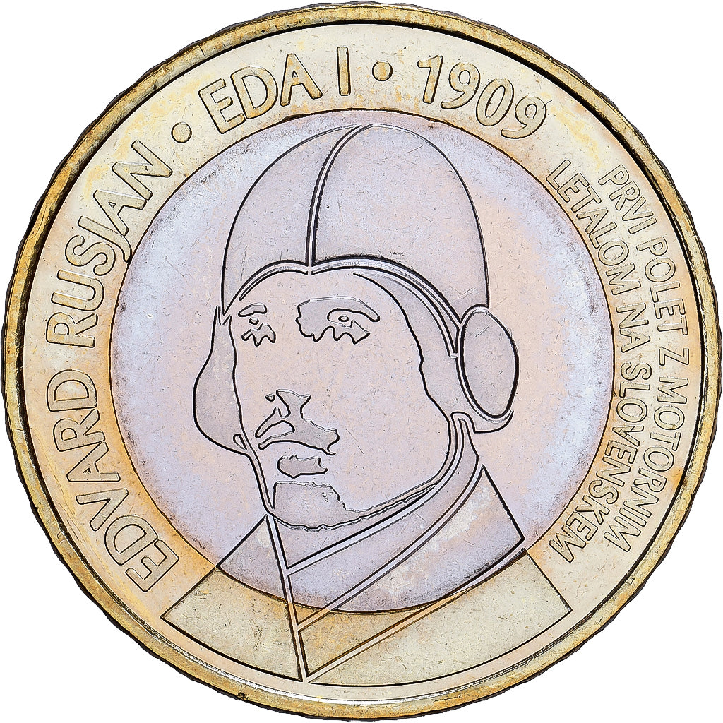 Slovenia, 3 Euro, 2009, Vantaa, MS(65-70), Bi-Metallic, KM:85