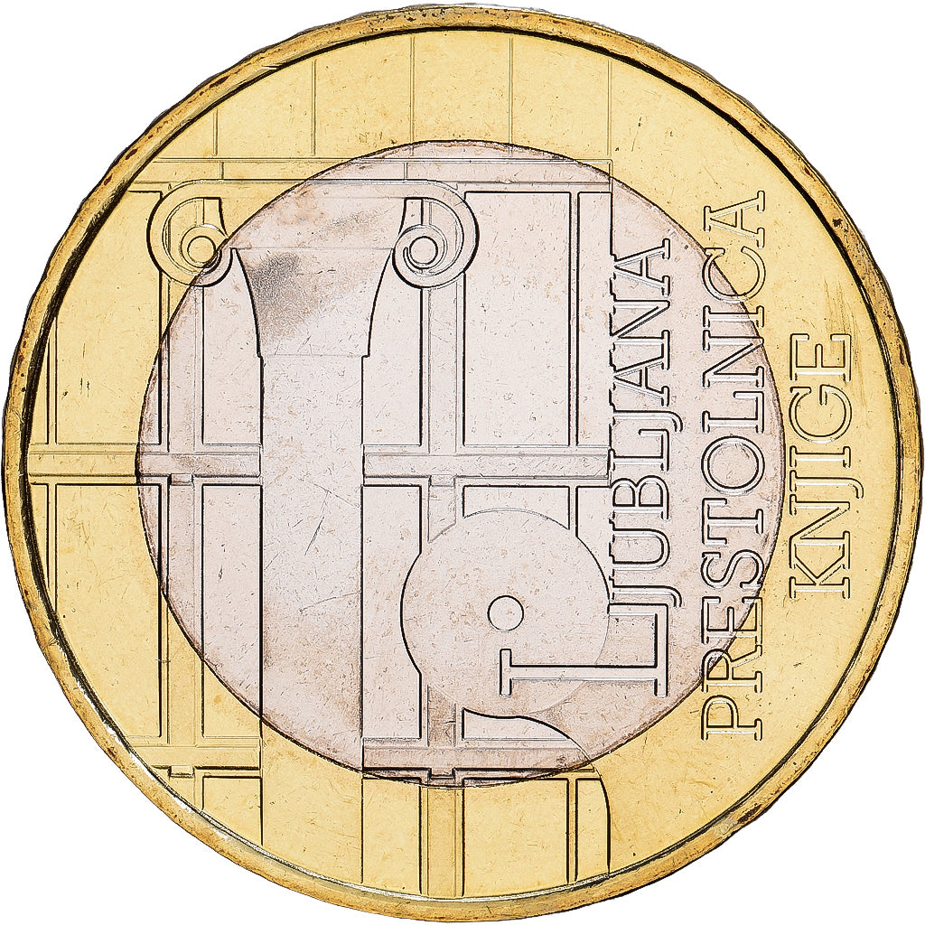 Slovenia, 3 Euro, 2010, Vantaa, AU(55-58), Bi-Metallic, KM:95