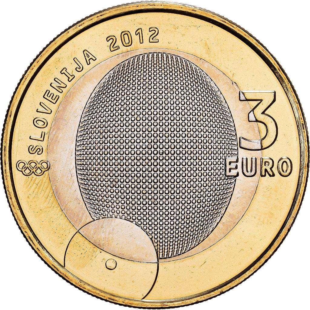 Slovenia, 3 Euro, 2012, Première médaille d'or olympique, MS(60-62)