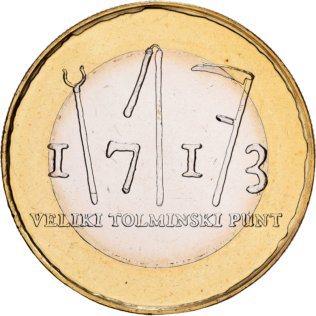 Slovenia, 3 Euro, 2013, MS(63), Bi-Metallic, KM:108