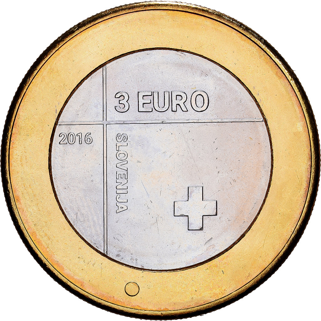 Slovenië, 3 Euro, 2016, Bi-Metallic, PR