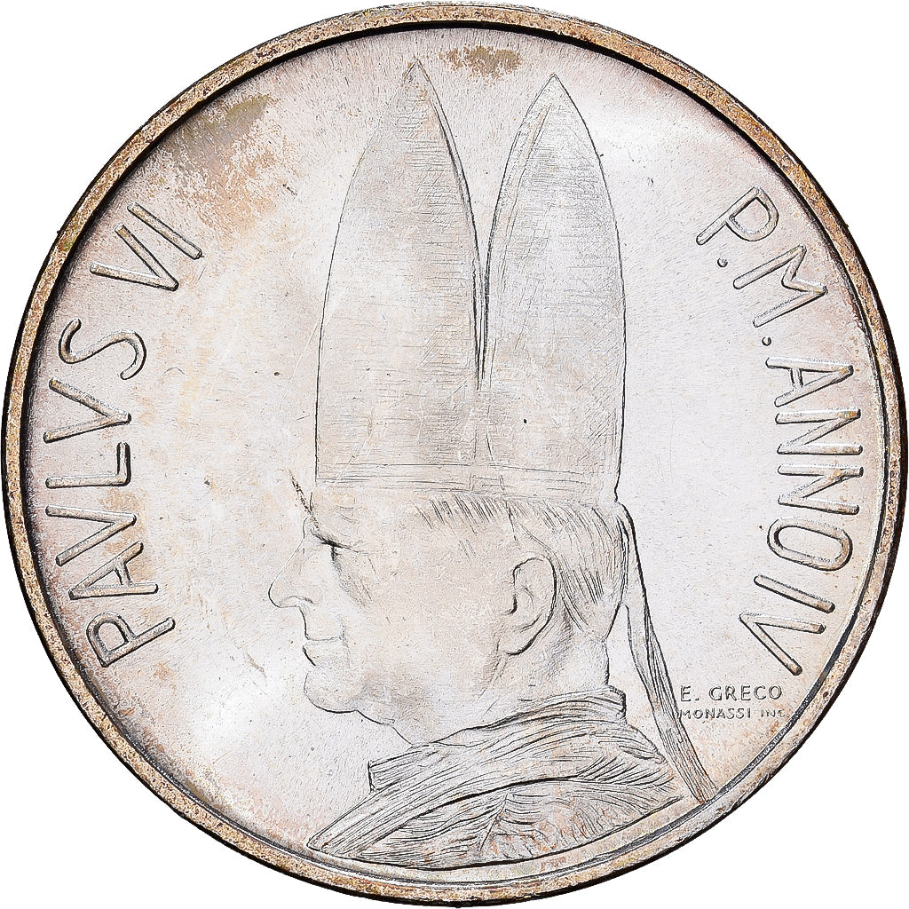 Vaticano, Paul VI, 500 Lire, 1966 - Anno IV, Rome, SPL+, Argento, KM:91