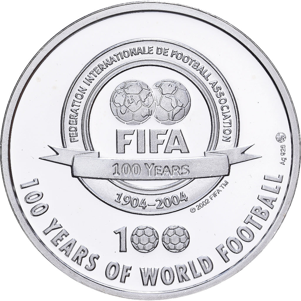 Frankrijk, Medaille, Football, 100 Ans de la FIFA, Lilian Thuram, 2004, Zilver