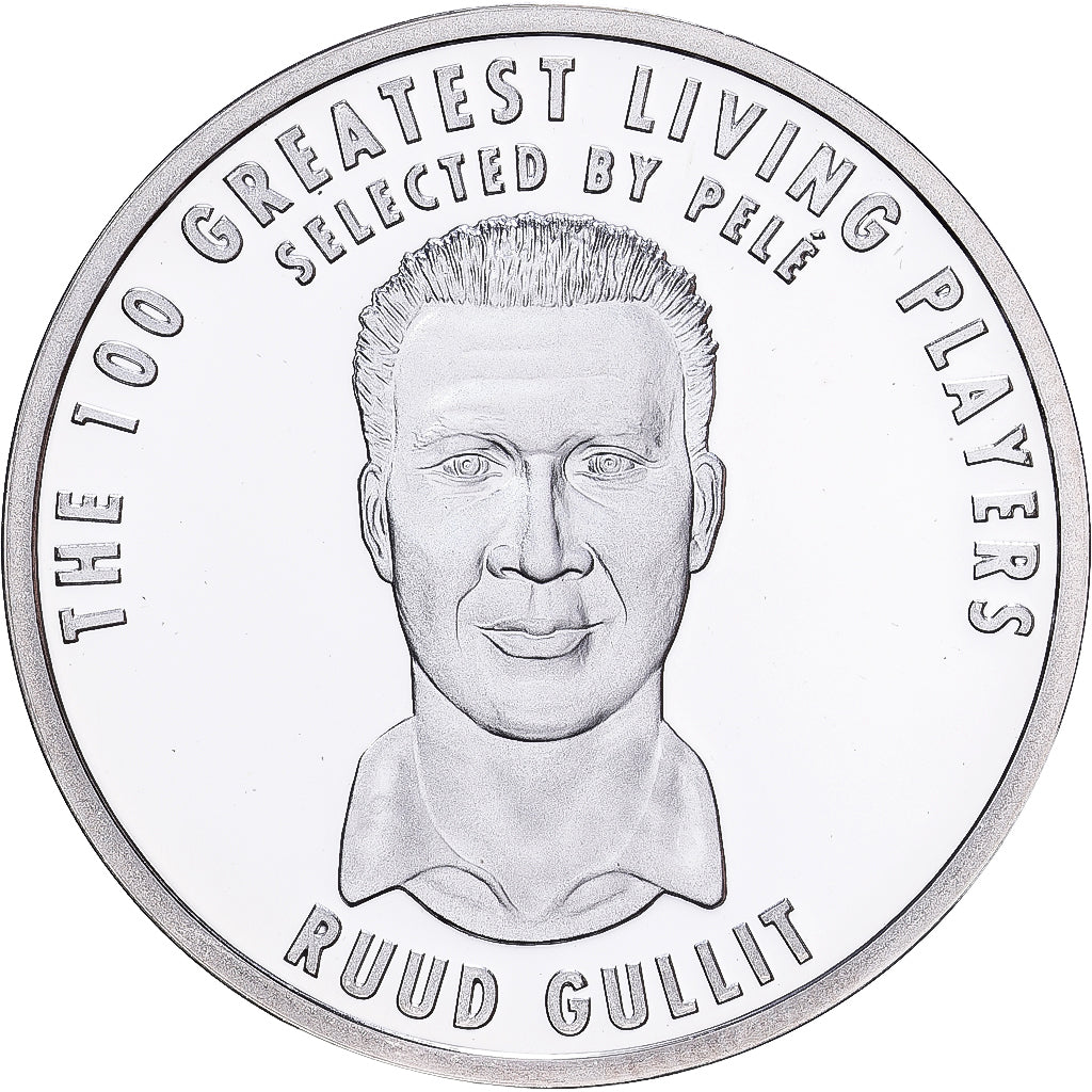 Francia, medaglia, Football,100 Ans de la FIFA, Ruud Gullit, 2004, Argento, BE