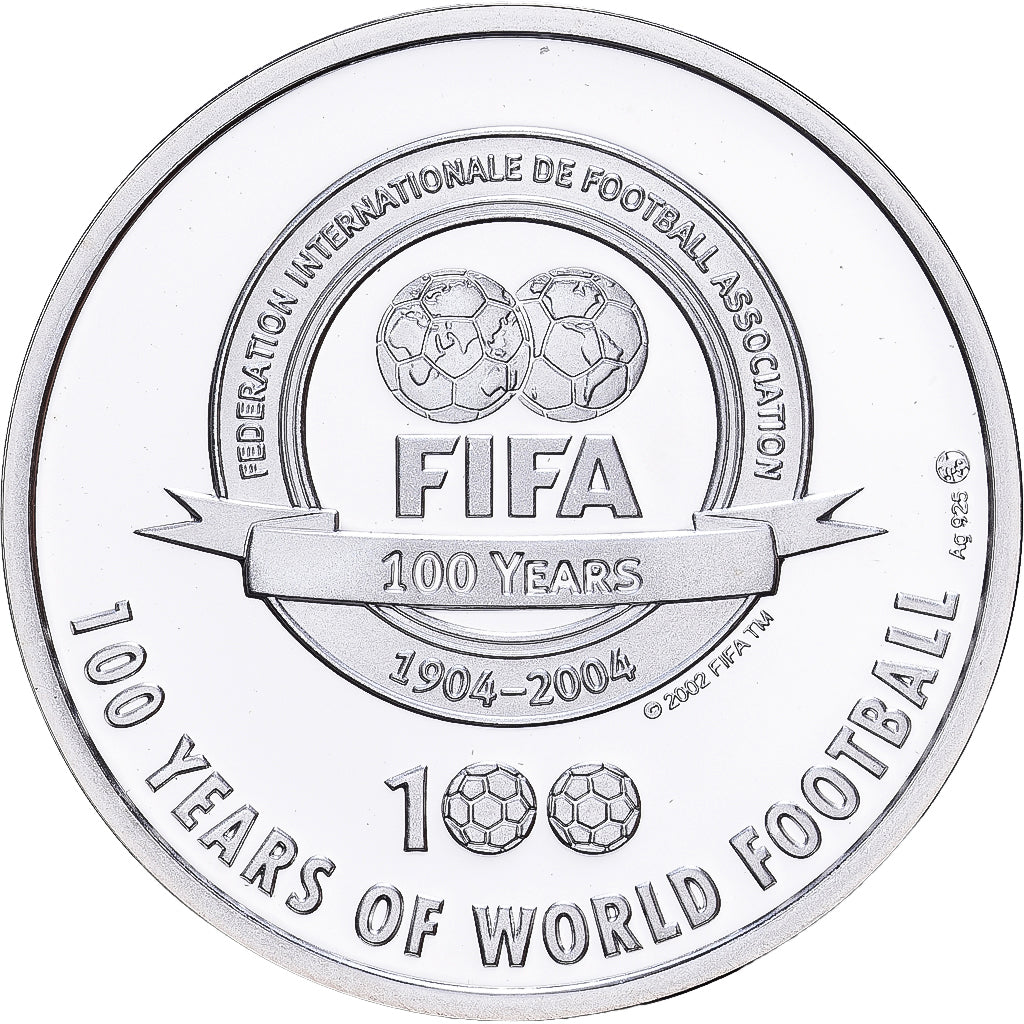 Francia, medaglia, Football,100 Ans de la FIFA, Ruud Gullit, 2004, Argento, BE