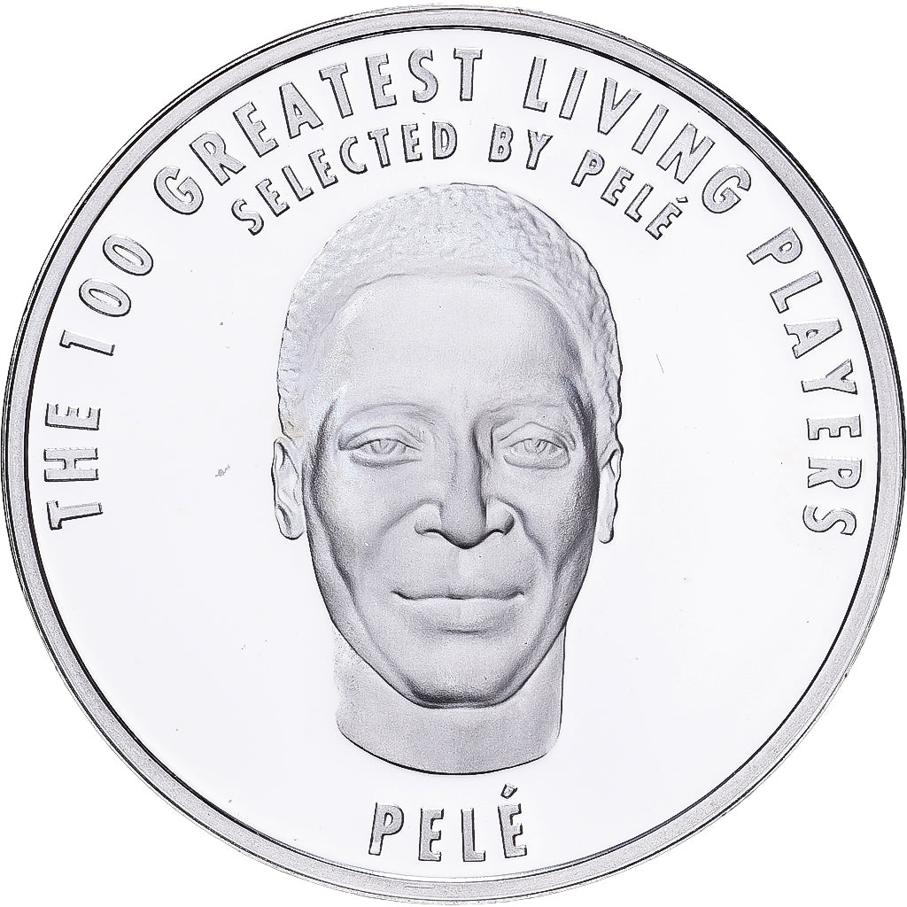 Francia, medalla, Football,100 Ans de la FIFA, Pelé, 2004, Plata, BE, FDC