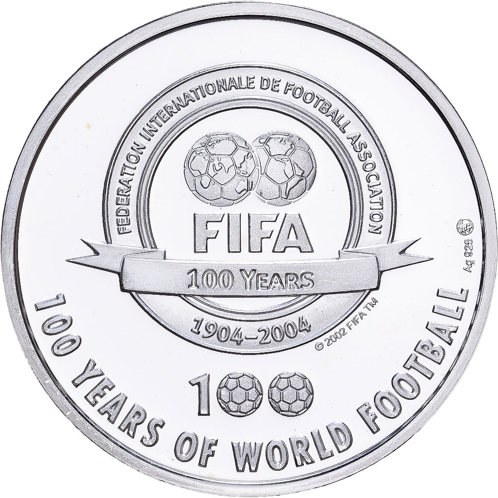 Francia, medalla, Football,100 Ans de la FIFA, Pelé, 2004, Plata, BE, FDC