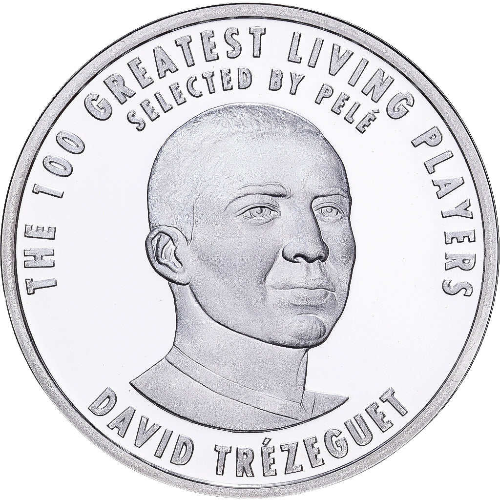 Francia, medalla, Football,100 Ans de la FIFA, David Trézeguet, 2004, Plata