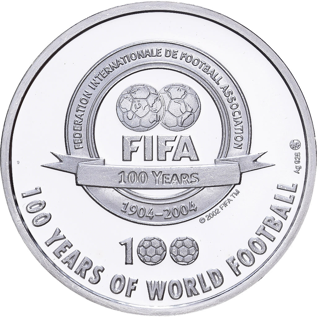 Francia, medalla, Football,100 Ans de la FIFA, David Trézeguet, 2004, Plata