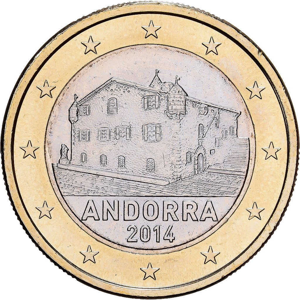 Andorra, 1 Euro, 2014, Bi-Metallic, UNZ, KM:526