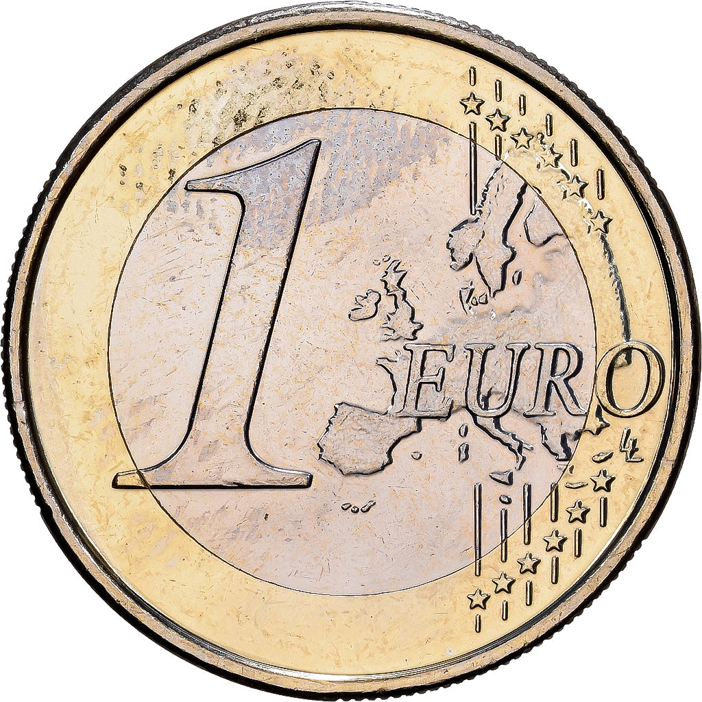 Zone euro, 1 Euro, Colourized, 2014, Bi-metallico, SPL