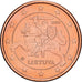 Lituania, 5 Euro Cent, 2015, Acciaio placcato rame, SPL-, KM:207