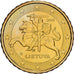 Lithuania, 10 Euro Cent, 2015, Vilnius, Nordic gold, UNZ