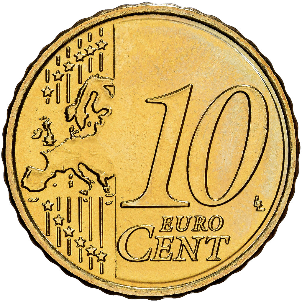 Lithuania, 10 Euro Cent, 2015, Vilnius, Nordic gold, UNZ