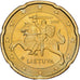 Lithuania, 20 Euro Cent, BU, 2015, Messing, VZ, KM:209