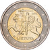 Lituanie, 2 Euro, The arms of Lithuania, 2015, Vilnius, Bimétallique, SPL