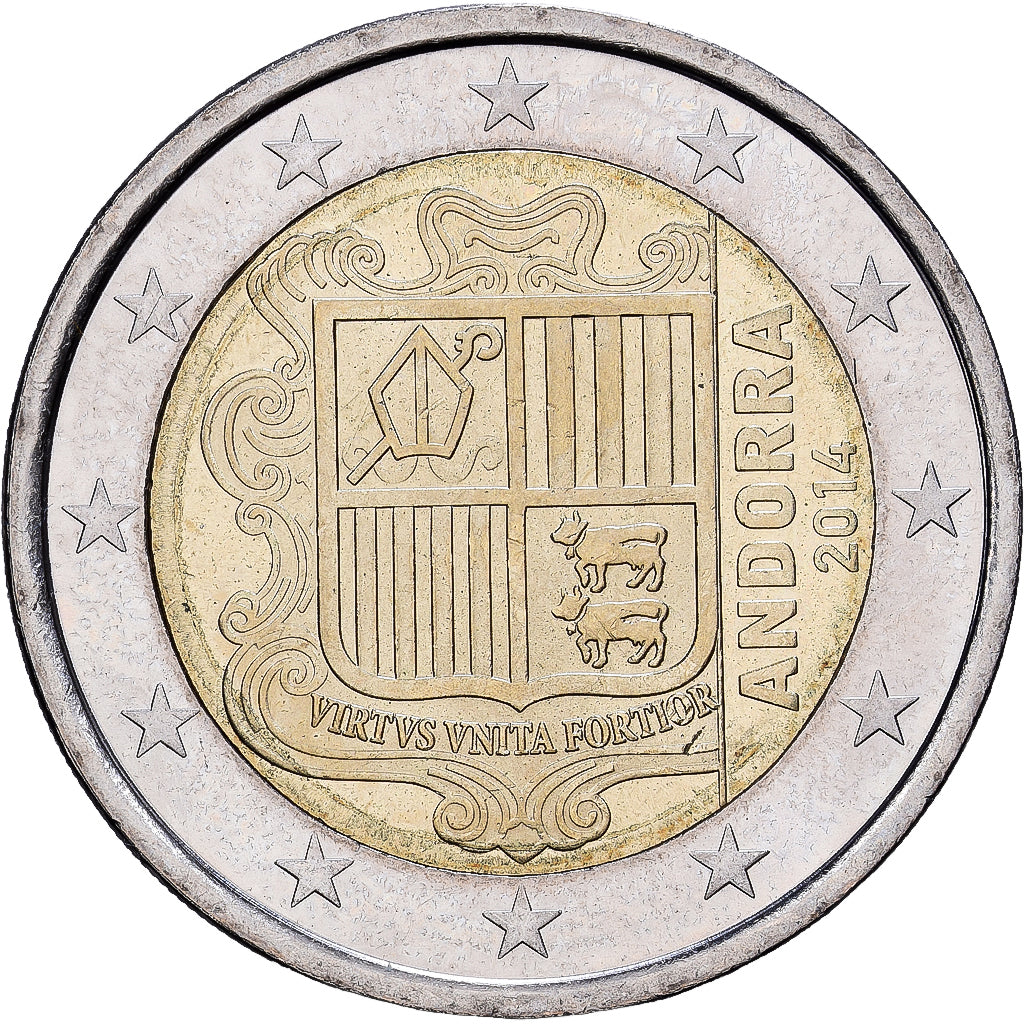Andorra, 2 Euro, 2014, Bi-Metallic, UNZ, KM:527