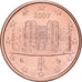 Italia, Euro Cent, 2007, SC, Cobre chapado en acero, KM:210