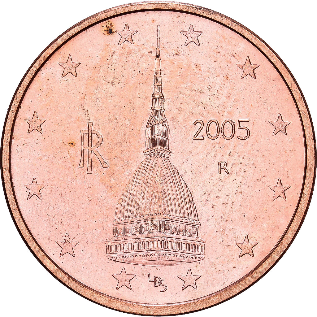 Italia, 2 Euro Cent, 2005, FDC, Cobre chapado en acero, KM:211