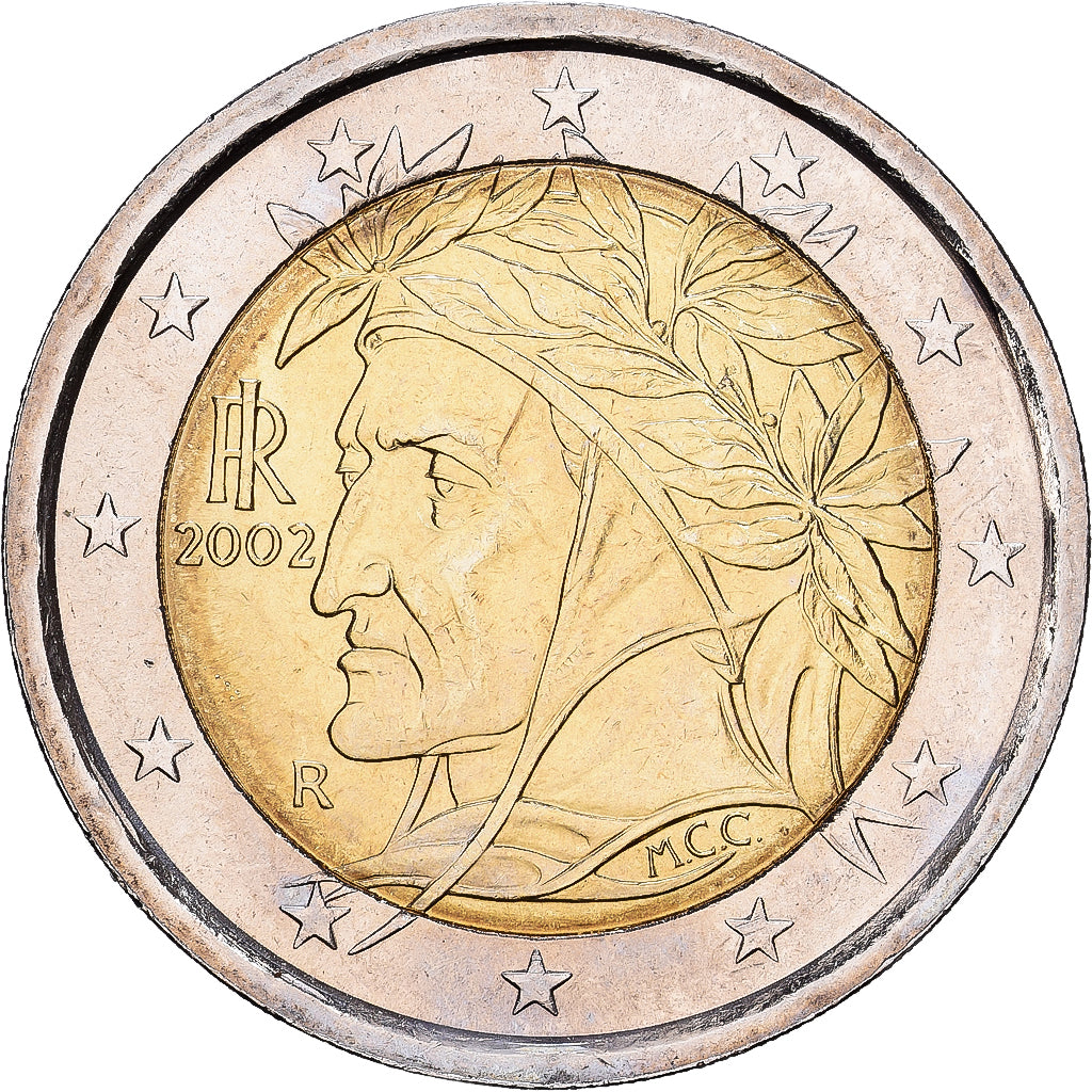 Italy, 2 Euro, 2002, Rome, MS(63), Bi-Metallic, KM:217
